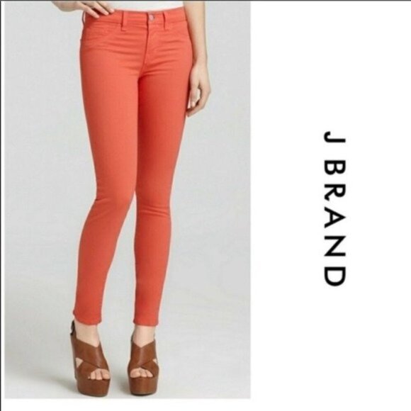 J Brand Skinny Leg Tangerine Pants - Picture 1 of 8